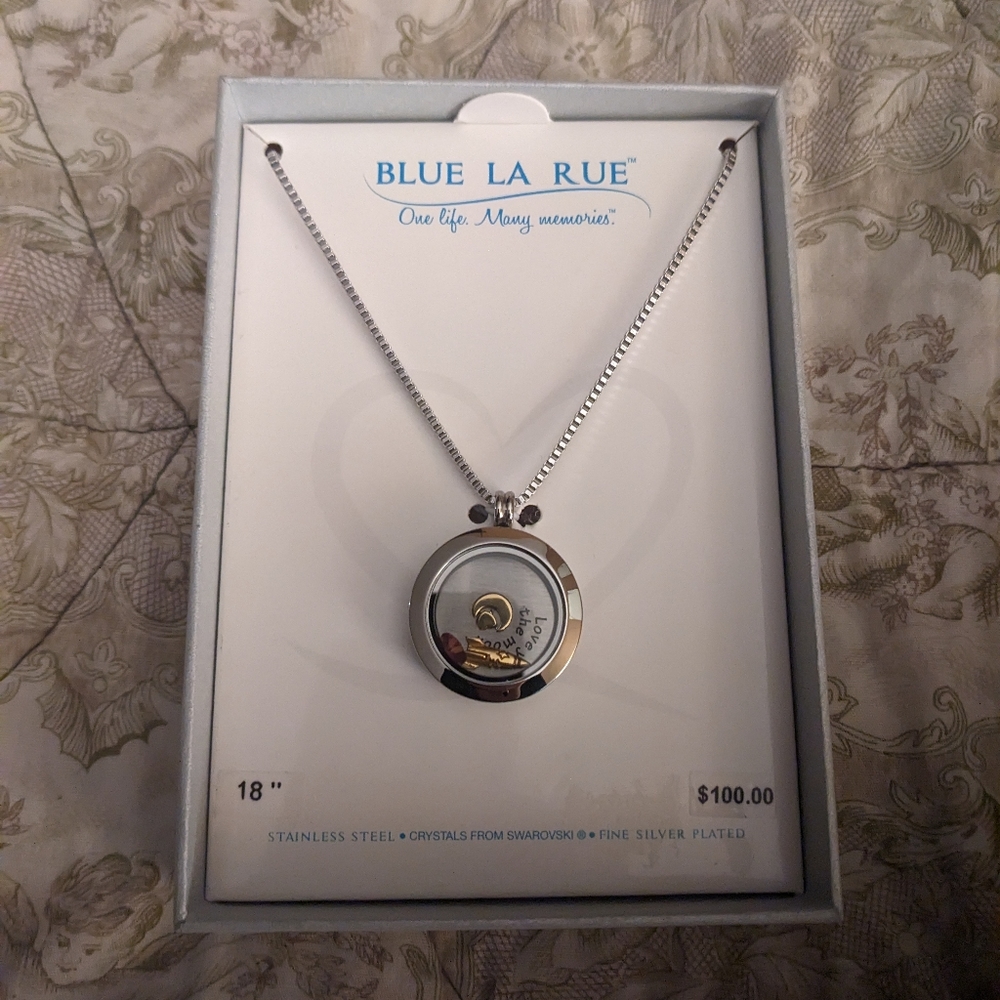Blue La Rue charm necklace - Picture 3 of 4